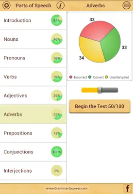 Grammar  Parts of Speech Lite android App screenshot 8